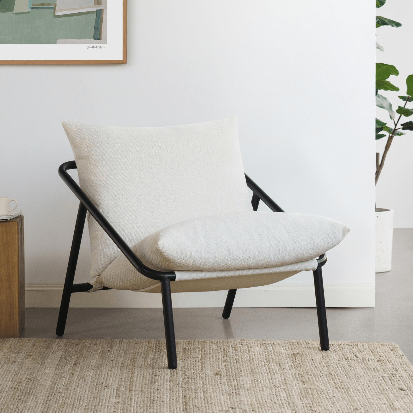 Ada Sling Chair - Boucle - Zinus NZ