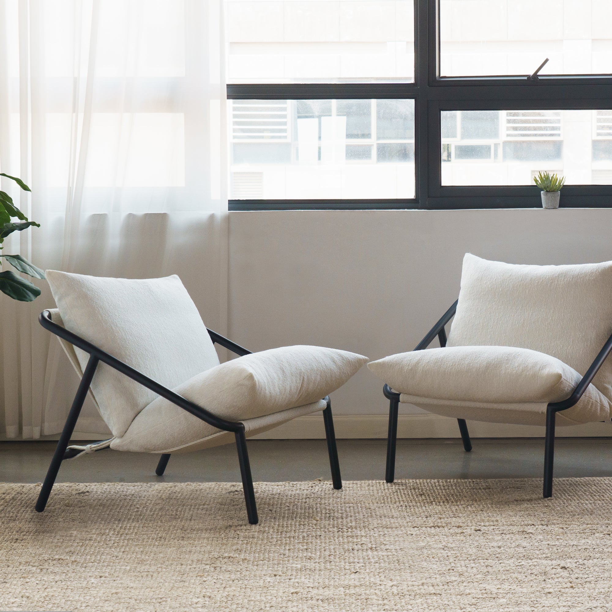 Ada Sling Chair - Boucle - Zinus NZ