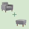 Adair Sofa Bundle (Armchair + Ottoman) - Zinus NZ
