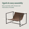 Aidan Faux Leather Sling Chair - Zinus NZ