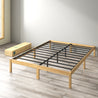 Bamboo Bed Base and 20cm Pocket Spring Mattress Bundle - Queen - Zinus NZ