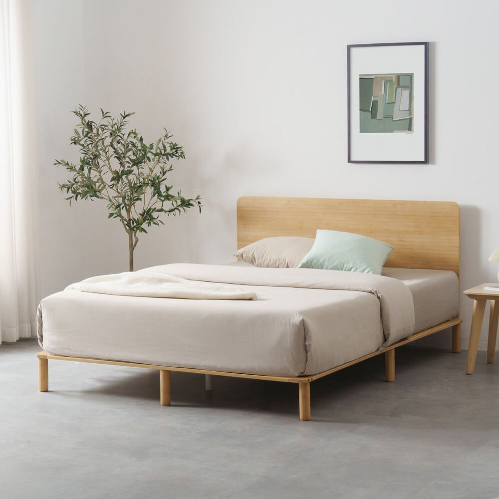 Bamboo Deluxe Bed Frame - Zinus NZ
