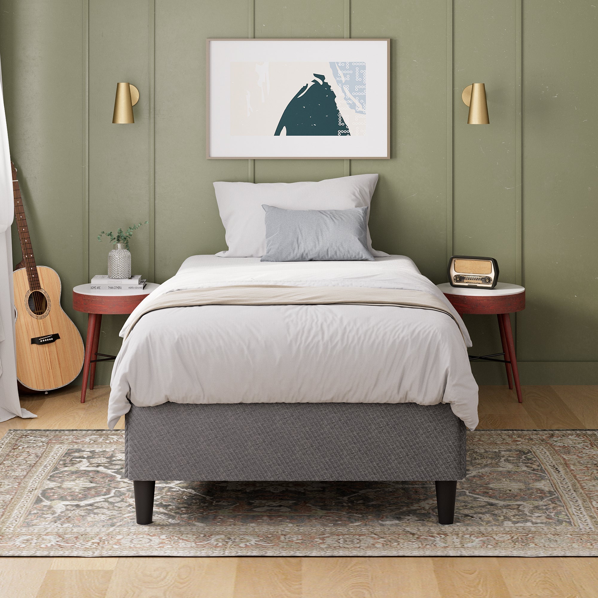 Bed Base Dark Grey - Zinus NZ