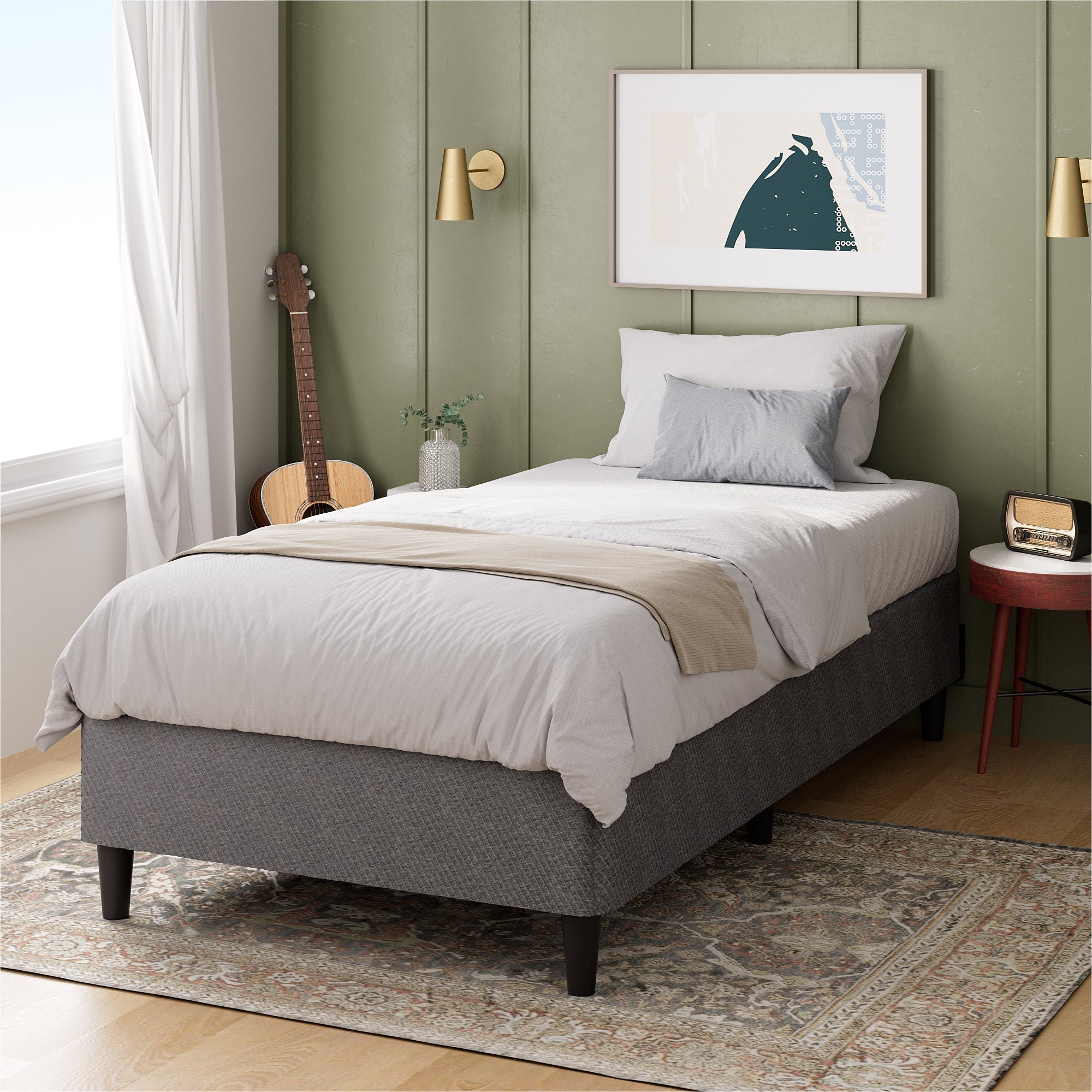 Bed Base Dark Grey - Zinus NZ