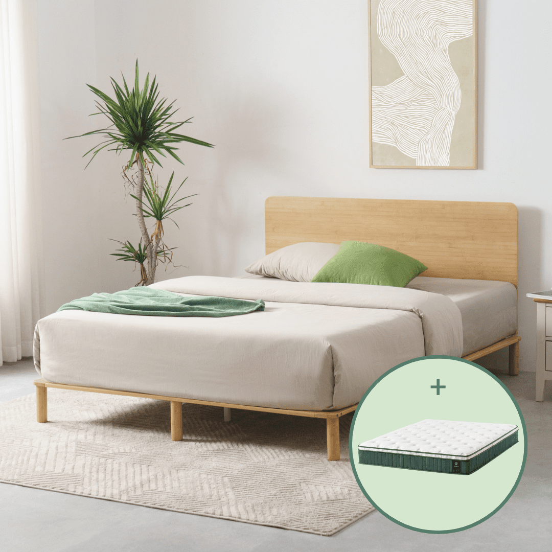 Chiro Elite Pocket Spring Mattress and Bamboo Deluxe Bed Frame – Zinus