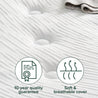 Chiro Elite Pocket Spring Mattress and Bed Base Dark Grey - Zinus NZ