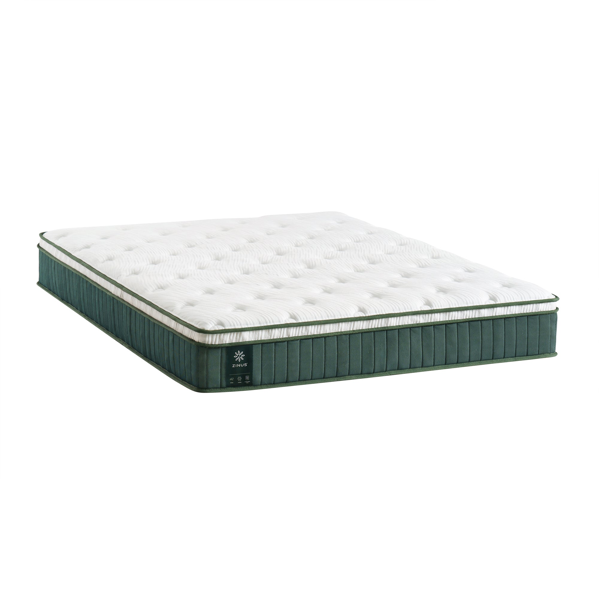 Chiro Elite Pocket Spring Mattress and Bed Base Dark Grey - Zinus NZ