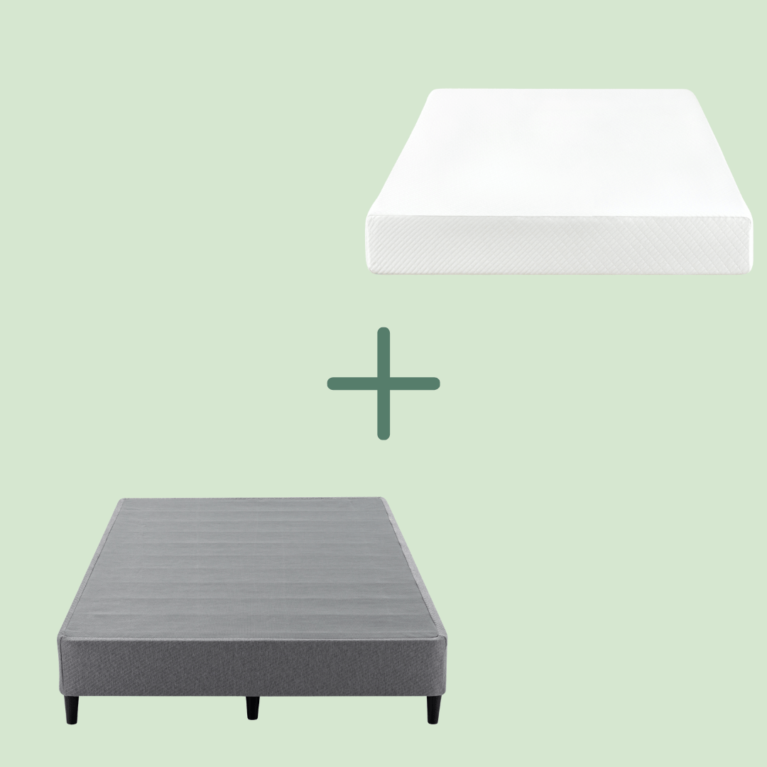 Cool Touch Mattress with Classic Dark Grey Bed Base - Zinus NZ