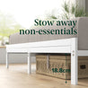 Kai White Bamboo and Metal Bed Frame - Zinus NZ