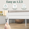 Kai White Bamboo and Metal Bed Frame - Zinus NZ