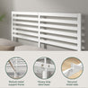 Kai White Bamboo and Metal Bed Frame - Zinus NZ