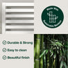 Kai White Bamboo and Metal Bed Frame - Zinus NZ