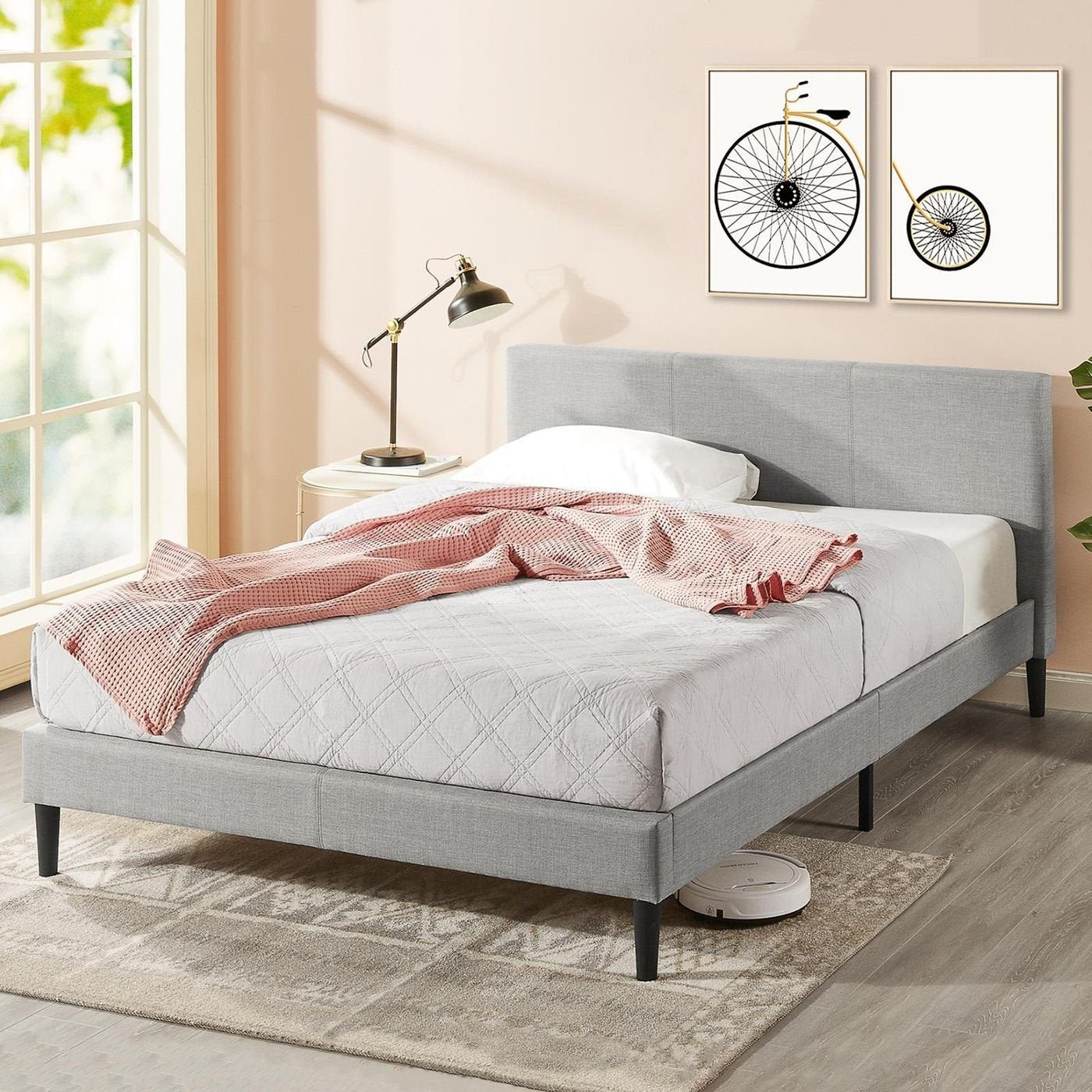Liam Upholstered Bed Frame - Zinus NZ