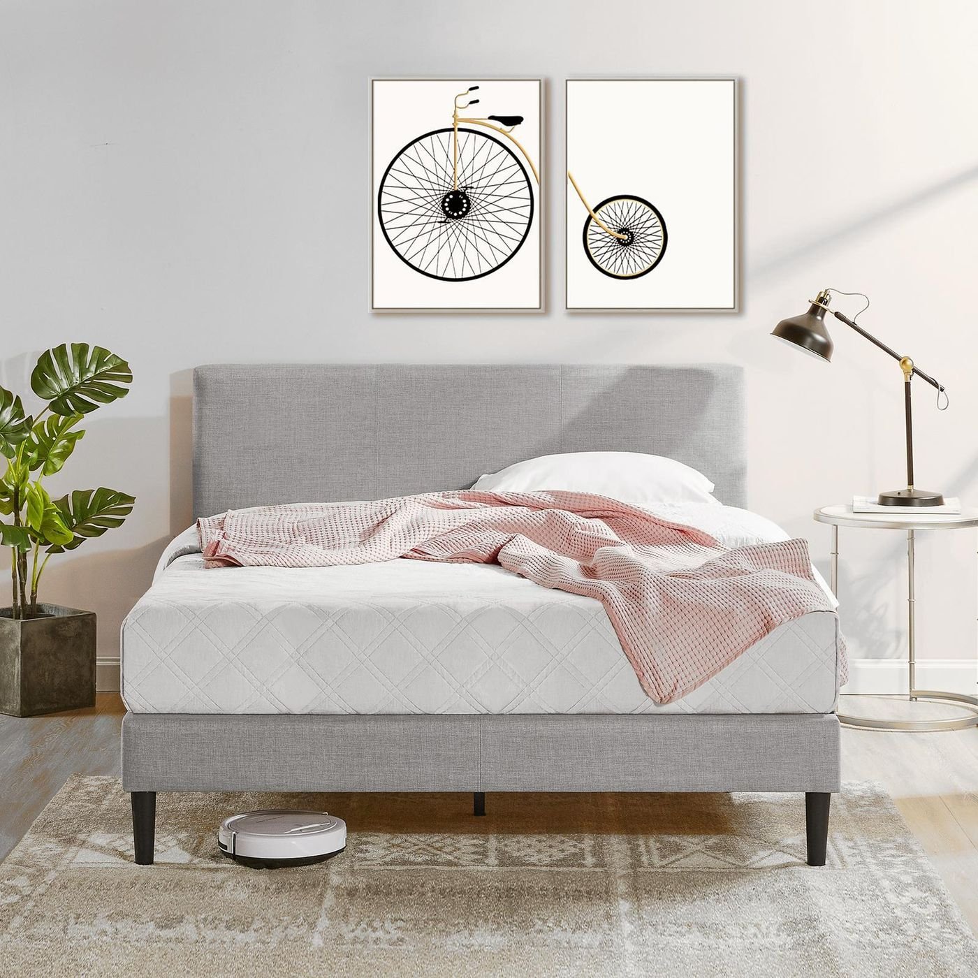 Liam Upholstered Bed Frame - Zinus NZ