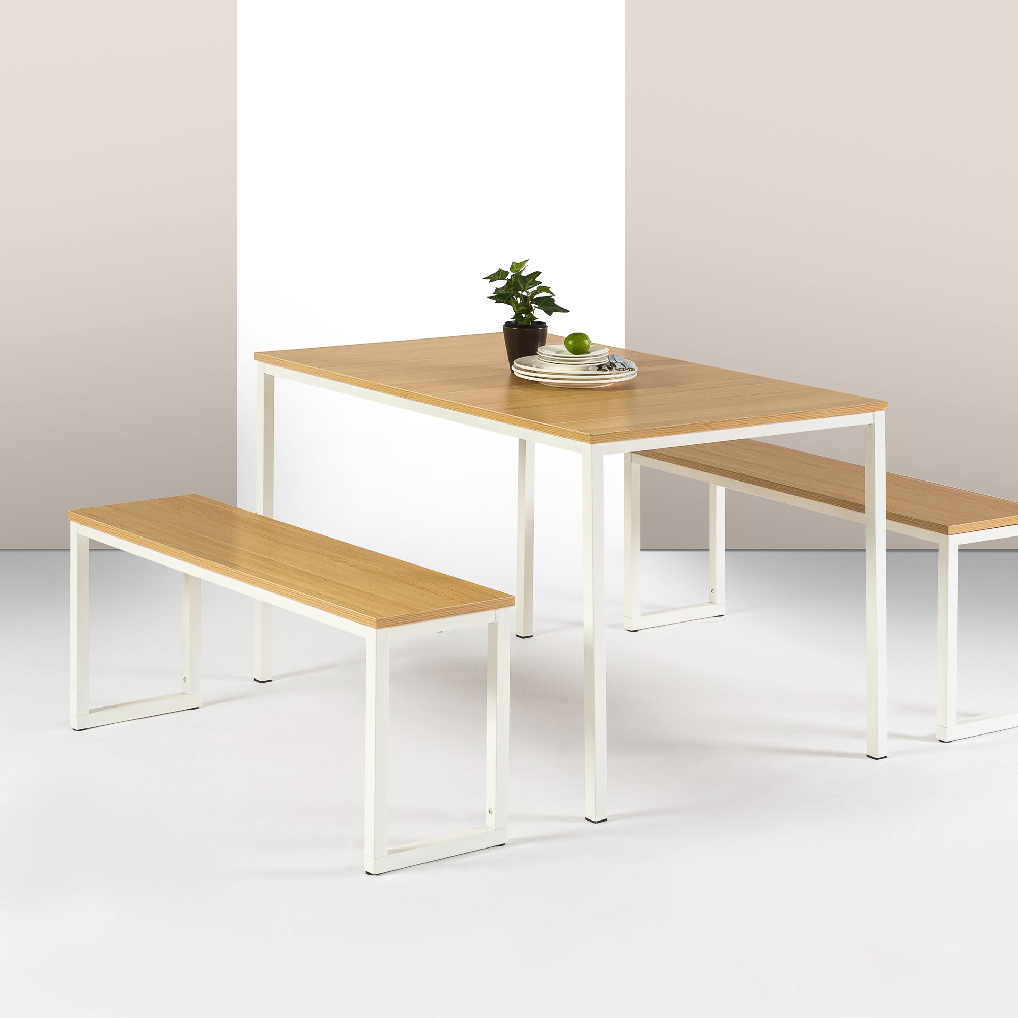 Zinus Soho Dining Table and Bench Set - Zinus NZ