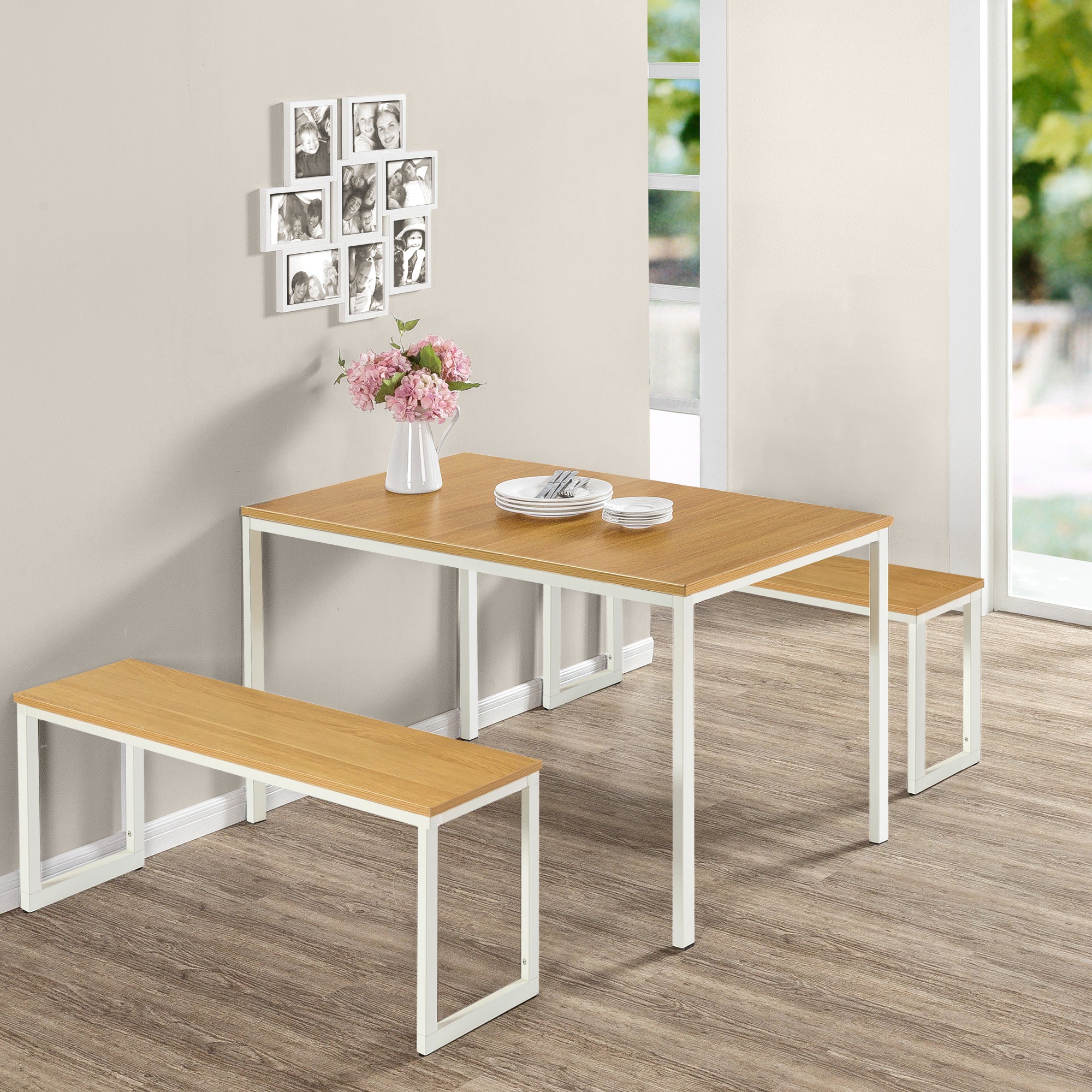 Zinus Soho Dining Table and Bench Set - Zinus NZ