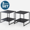 Zinus Studio Side Table Set - Black - Zinus NZ