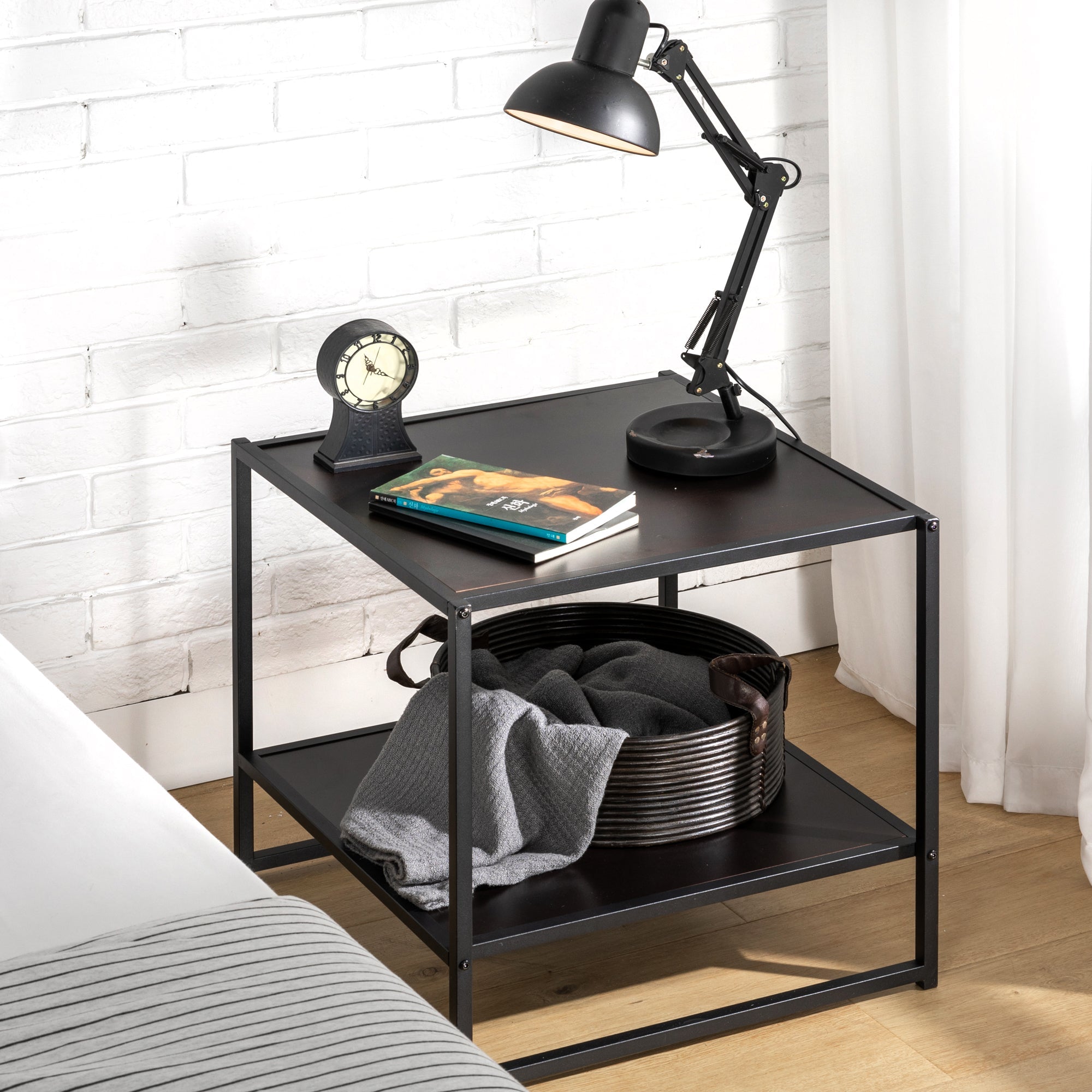 Zinus Studio Side Table Set - Black - Zinus NZ